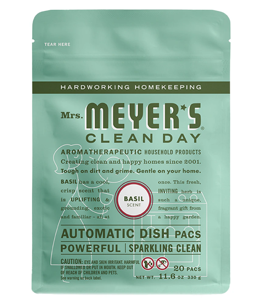 Mrs. Meyer's Clean Day Automatic Dish Packs Basil -- 20 Packs