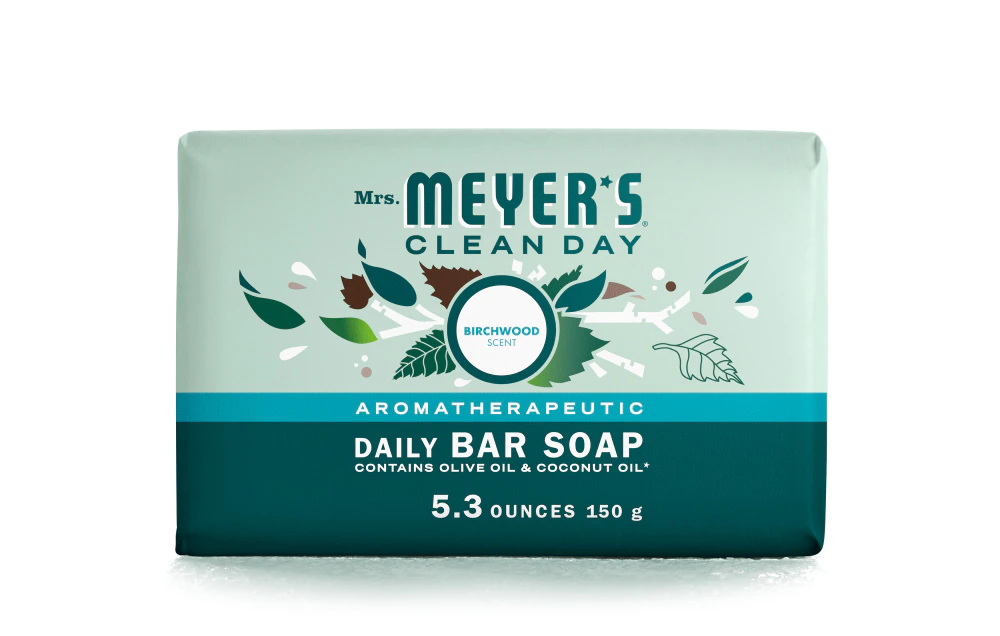 Mrs. Meyer's Clean Day Daily Bar Soap Birchwood -- 5.3 oz