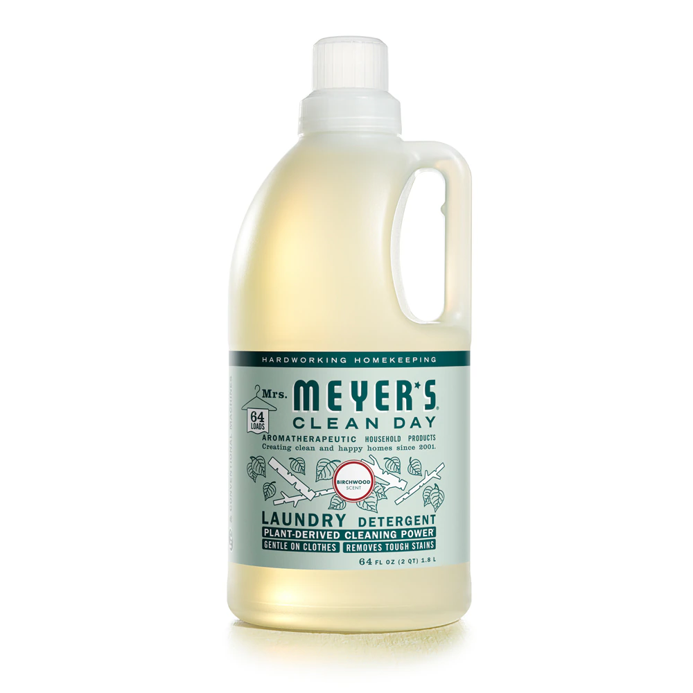 Mrs. Meyer's Clean Day Liquid Laundry Detergent 64 Loads Birchwood -- 64 fl oz