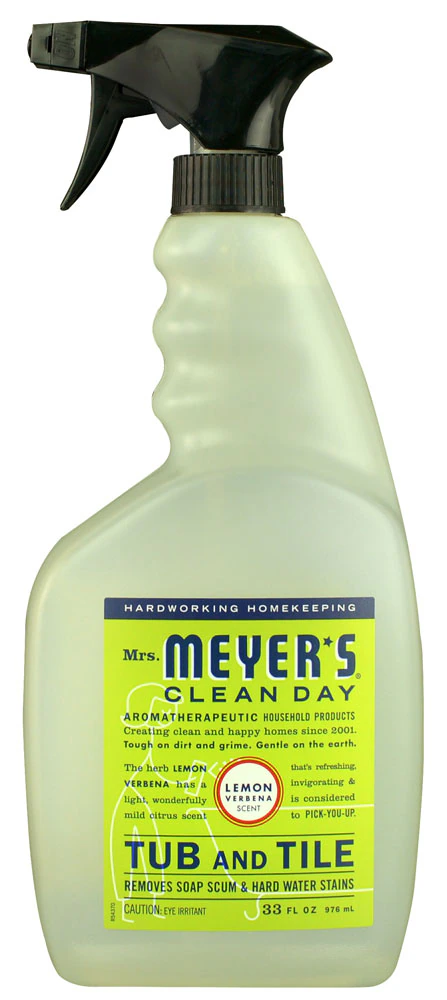 Mrs. Meyer's Clean Day Tub and Tile Cleaner Spray Lemon Verbena -- 33 fl oz