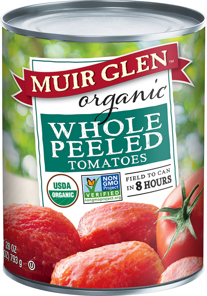 Muir Glen Organic Whole Peeled Tomatoes -- 28 oz