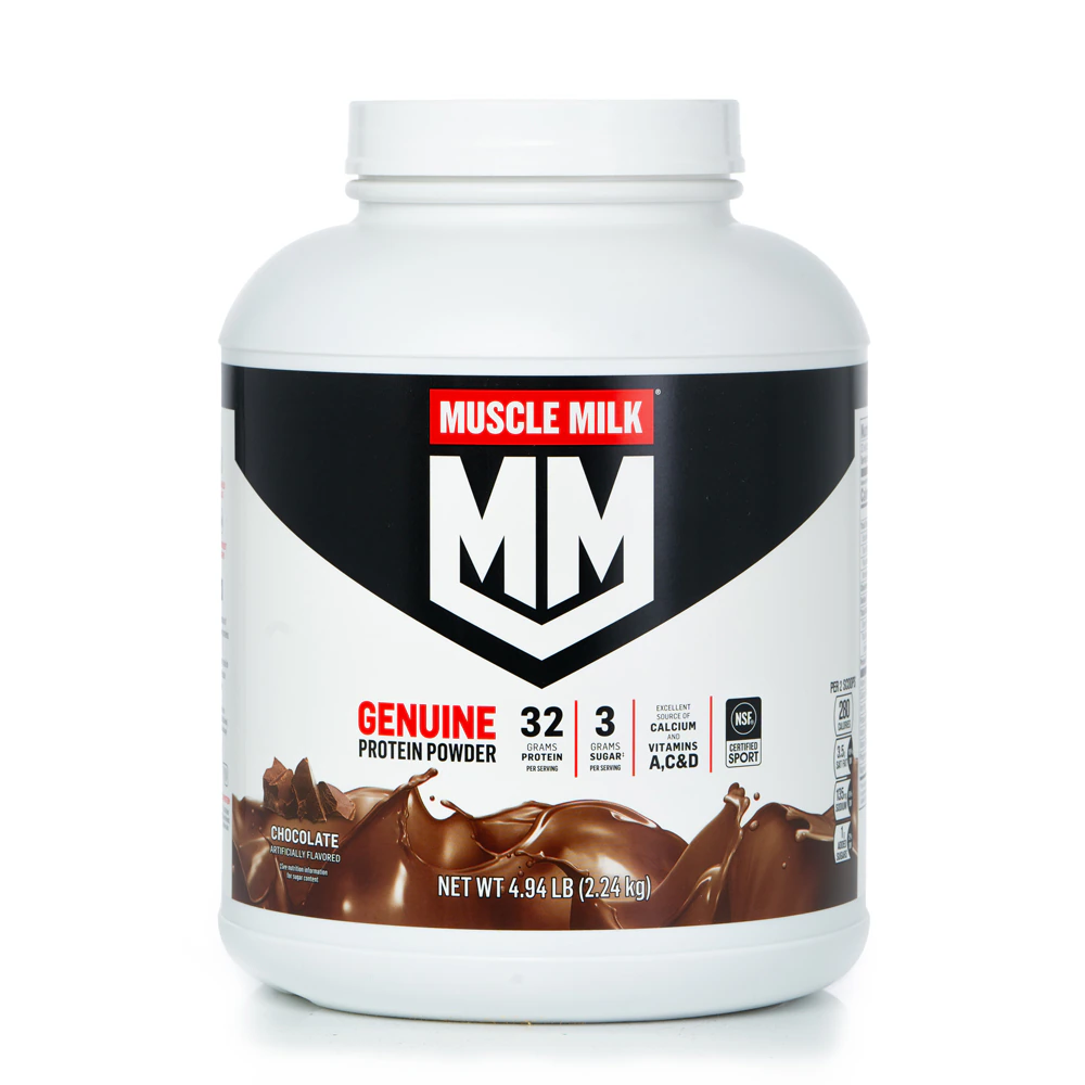 Muscle Milk Genuine Protein Powder - NSF Certified for Sport Chocolate -- 4.94 lbs