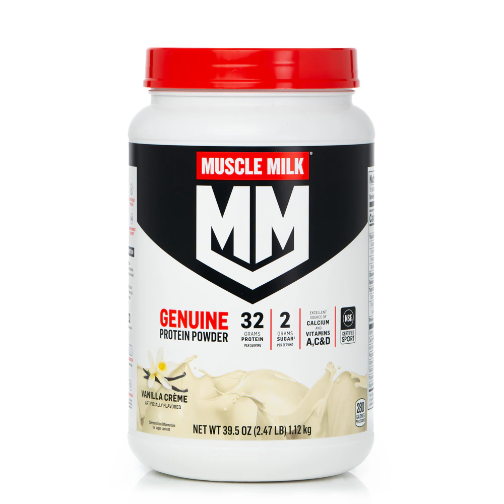 Muscle Milk Genuine Protein Powder - NSF Certified for Sport Vanilla Creme -- 2.47 lbs