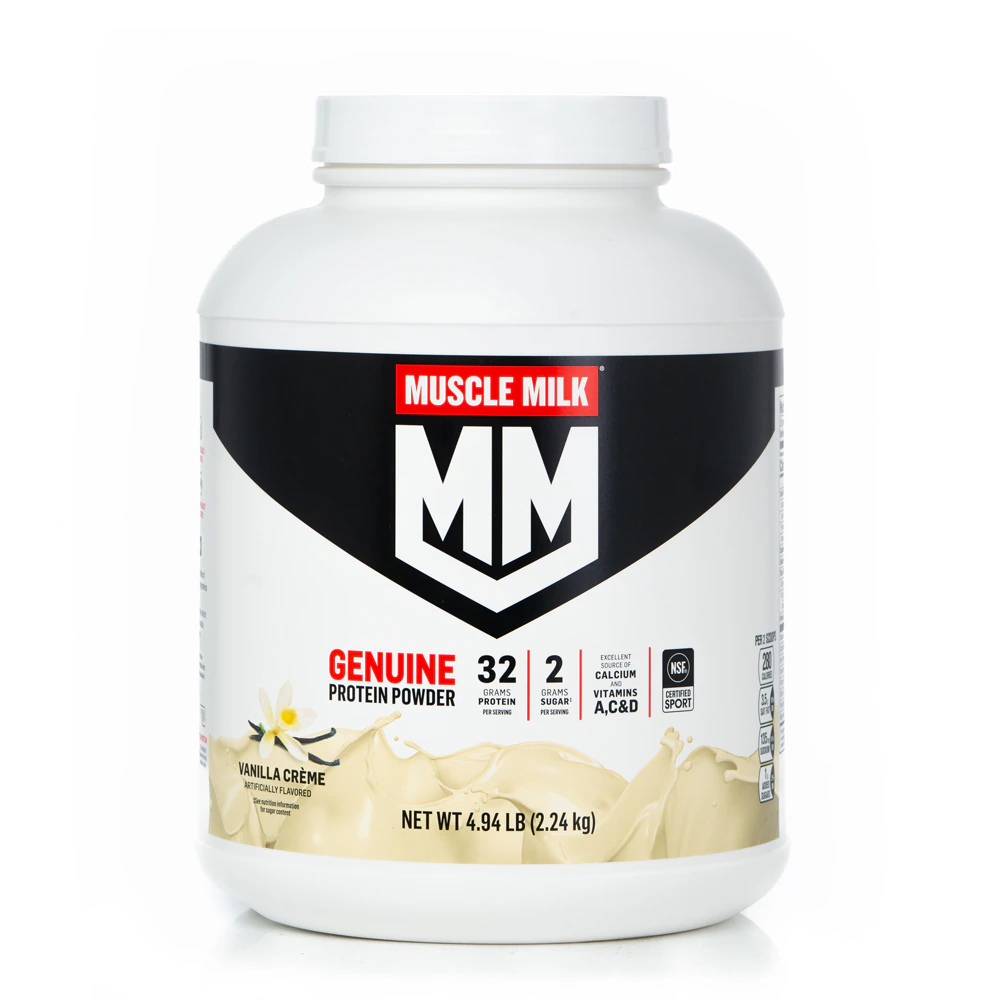 Muscle Milk Genuine Protein Powder - NSF Certified for Sport Vanilla Creme -- 4.94 lbs