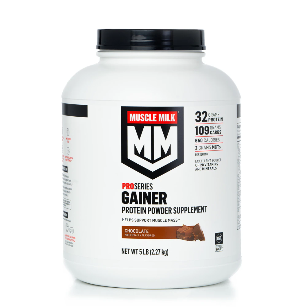 Muscle Milk High Protein Gainer Powder - NSF Certified for Sport Chocolate -- 5 lbs