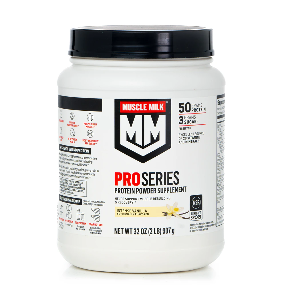 Muscle Milk Pro Series Protein Powder - NSF Certified for Sport Intense Vanilla -- 32 oz