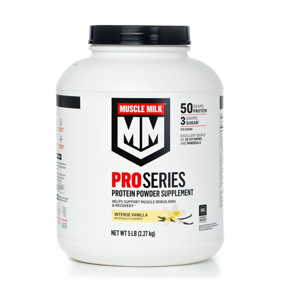 Muscle Milk Pro Series Protein Powder - NSF Certified for Sport Intense Vanilla -- 5 lb
