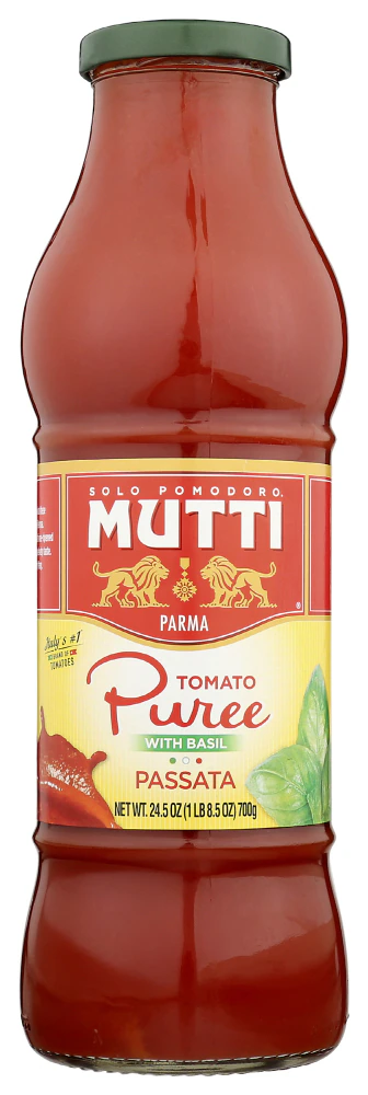 Mutti Tomato Puree with Basil -- 24.5 oz