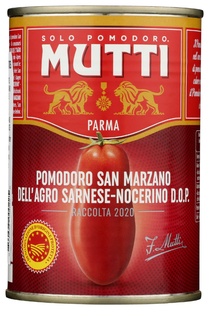 Mutti Whole Peeled Authentic San Marzano Tomatoes -- 14 oz