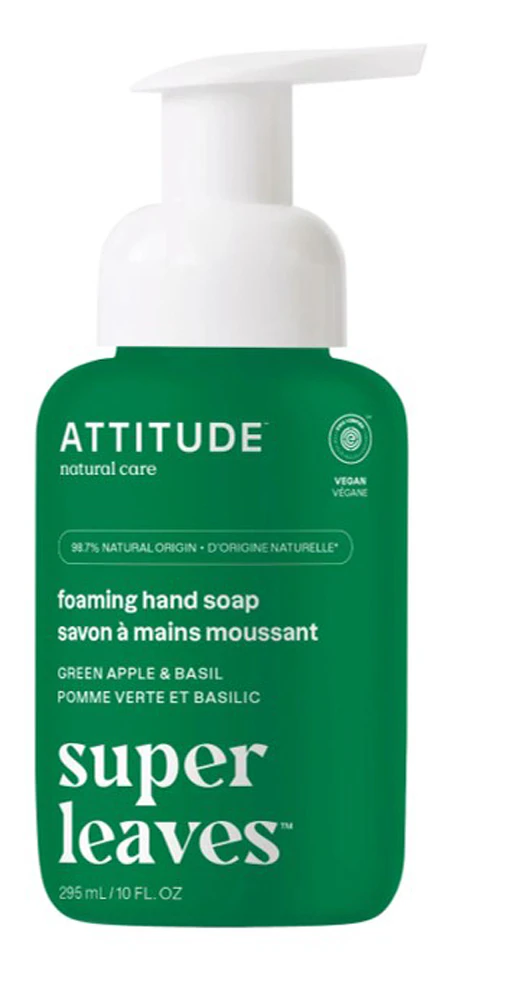 Attitude Super Leaves Foaming Hand Soap - Green Apple & Basil -- 10 fl oz