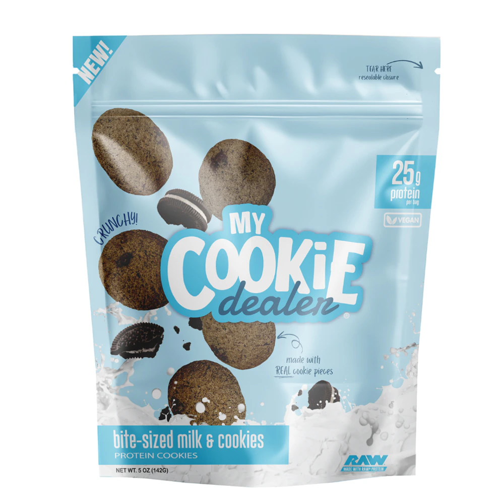 My Cookie Dealer Protein Cookies - Bite Sized Milk & Cookies -- 6 Bags