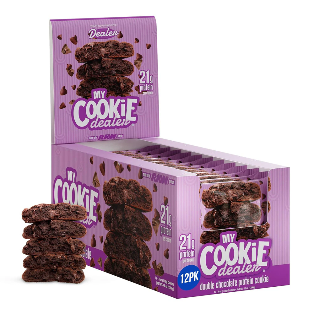 My Cookie Dealer Protein Cookies Double Chocolate Chip -- 12 Cookies