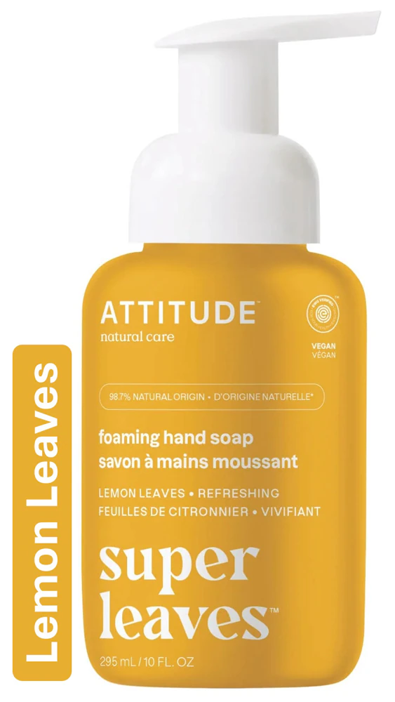 Attitude Super Leaves Foaming Hand Soap - Lemon Leaves -- 10 fl oz