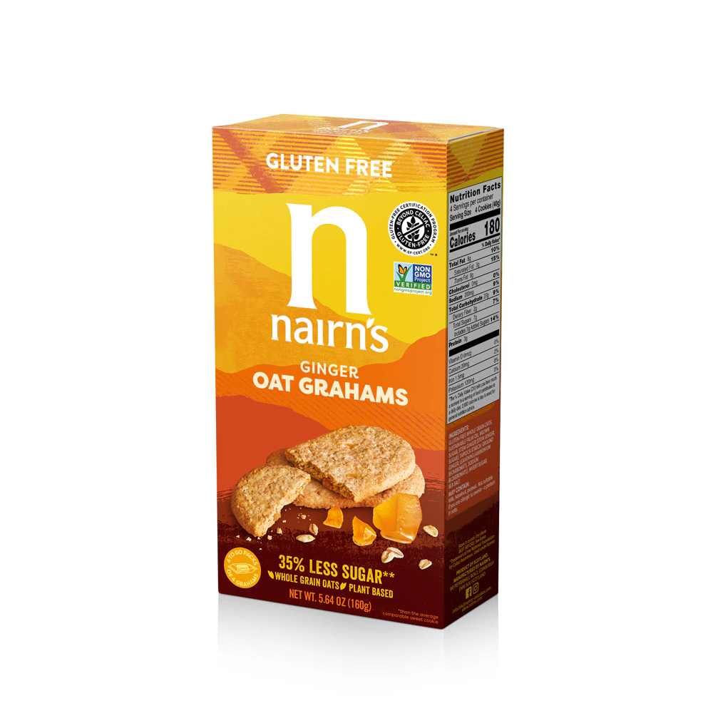 Nairn's Gluten Free Oat Grahams Ginger -- 5.64 oz