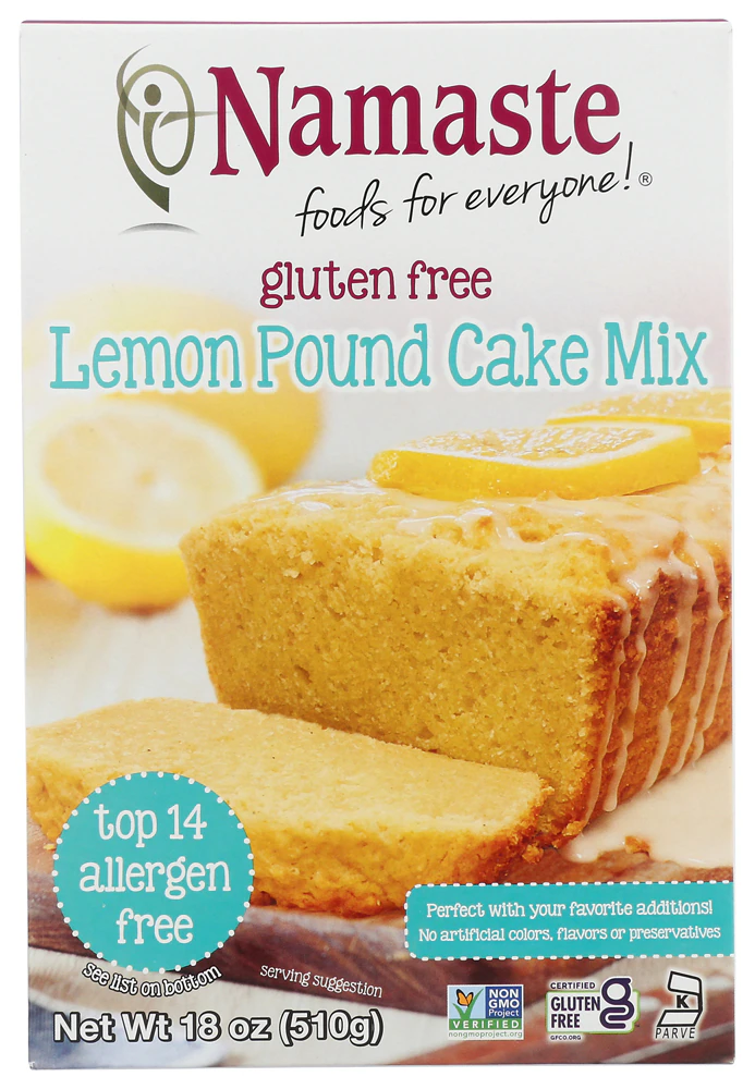 Namaste Foods Gluten Free Non-GMO Lemon Pound Cake Mix -- 18 oz