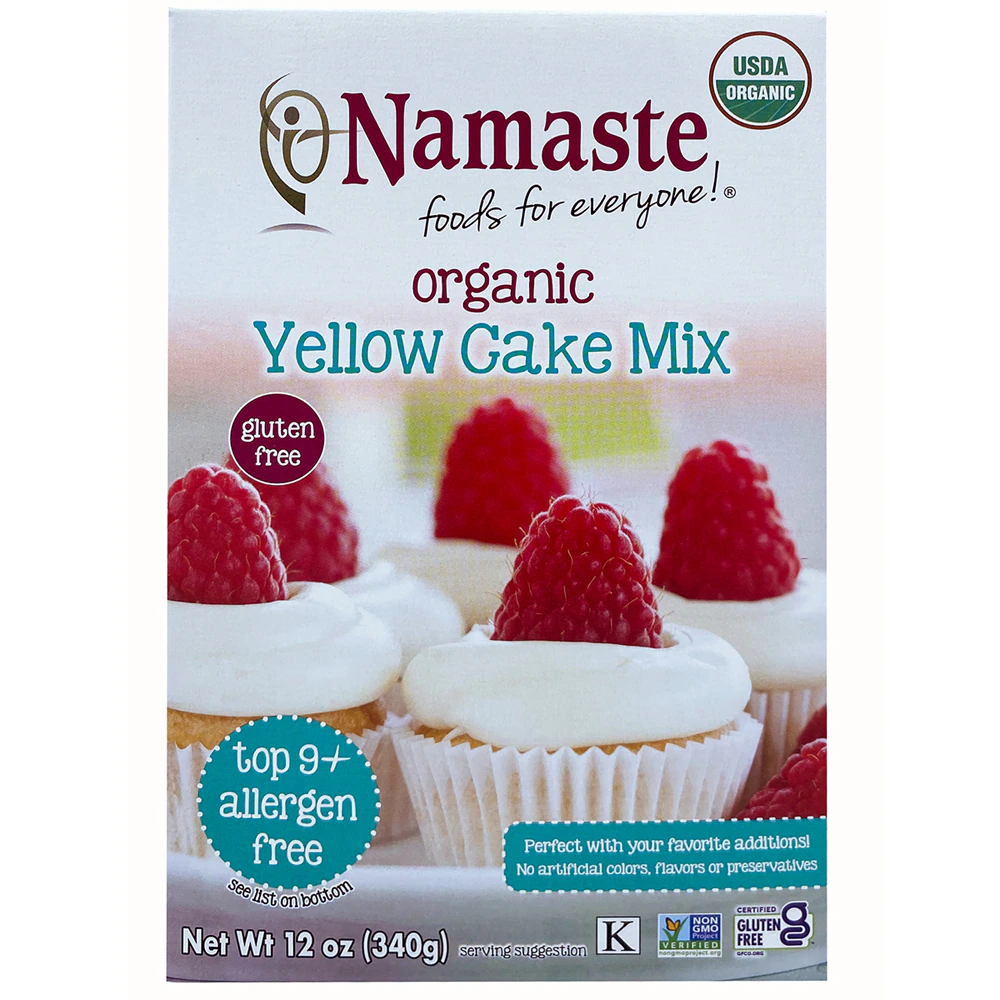 Namaste Foods Gluten Free Organic Cake Mix Yellow -- 13 oz