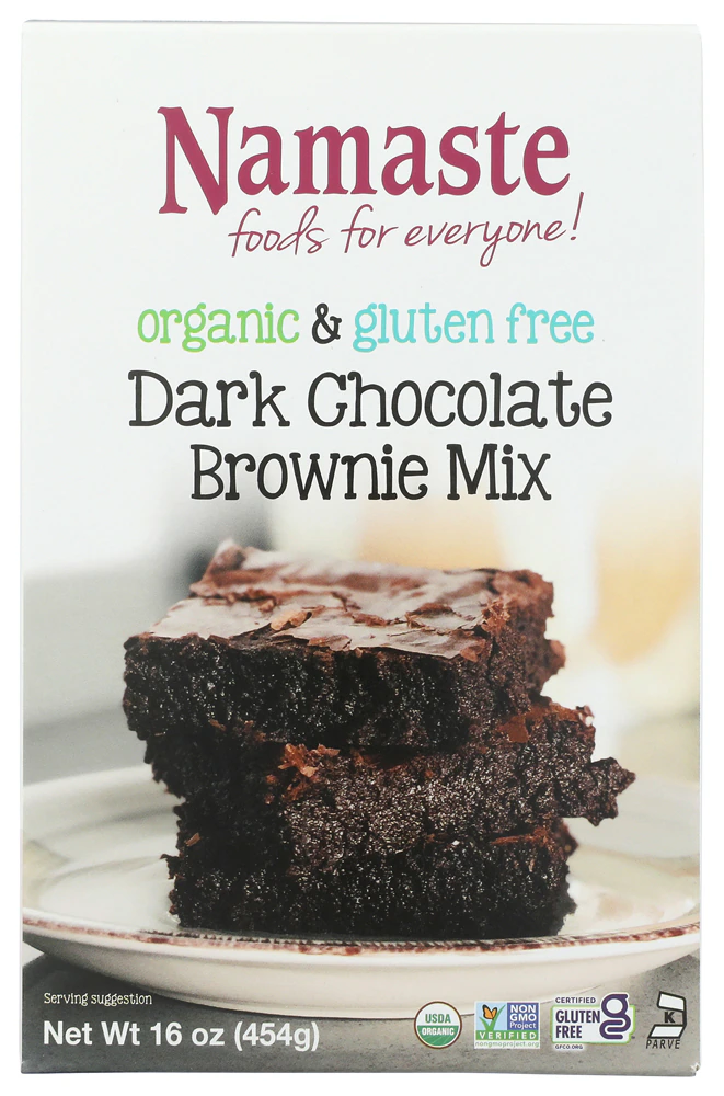 Namaste Foods Organic Dark Chocolate Brownie Mix -- 16 oz