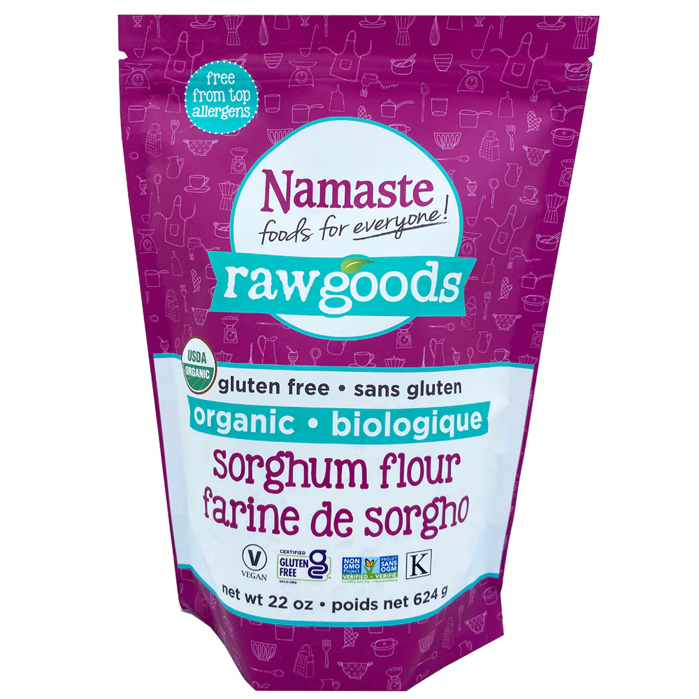 Namaste Foods Raw Goods Organic Sorghum Flour Gluten Free -- 22 oz