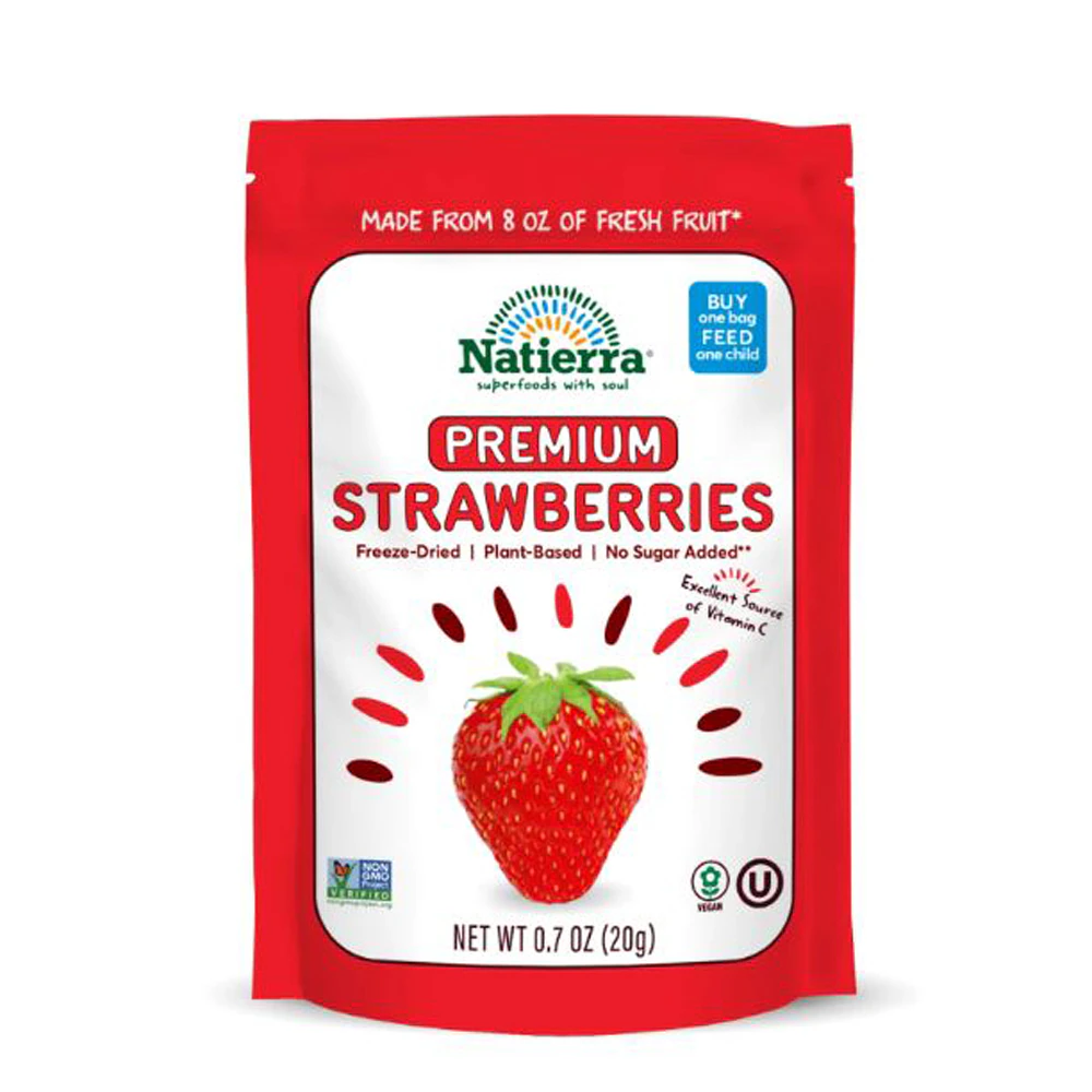 Natierra Premium Freeze-Dried Strawberries -- 0.7 oz