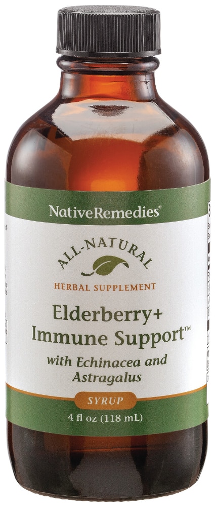 Native Remedies Elderberry + Immune Support with Echinacea and Astragalus -- 2 fl oz