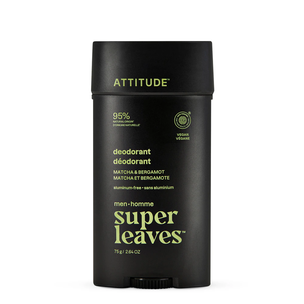 Attitude Super Leaves Men Deodorant Matcha & Bergamot -- 2.64 oz