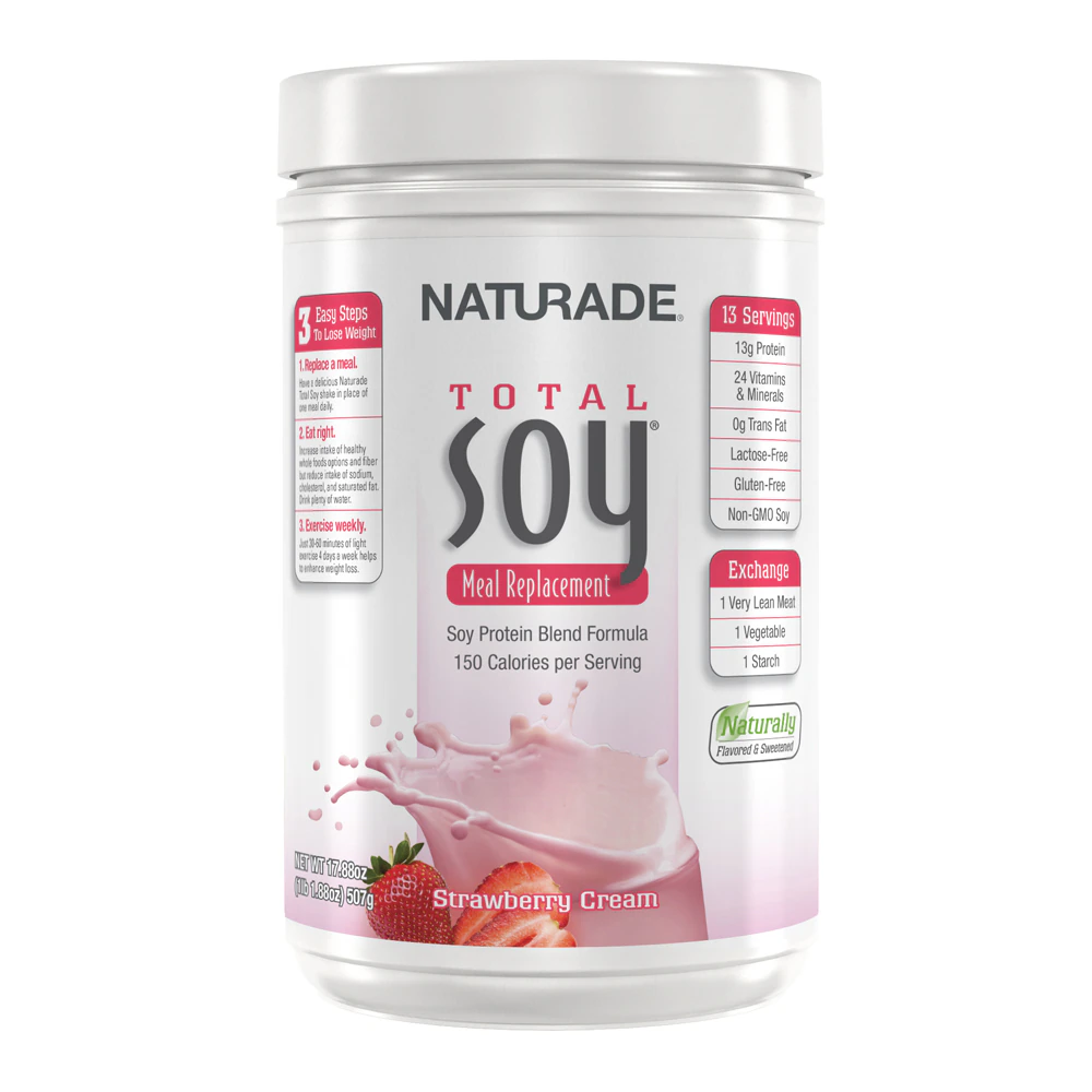 Naturade Total Soy Meal Replacement Strawberry Creme -- 17.88 oz