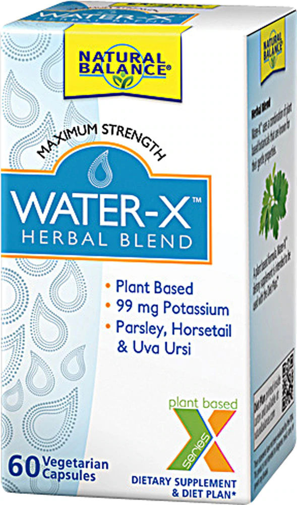 Natural Balance Water-X? Herbal Blend Maximum Strength -- 60 Vegetarian Capsules