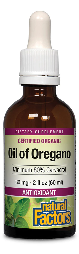 Natural Factors Certified Organic Oil of Oregano -- 2 fl oz