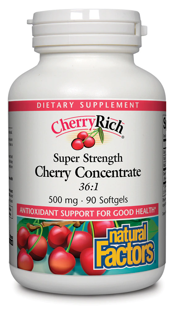 Natural Factors CherryRich Cherry Fruit Extract -- 90 Softgels