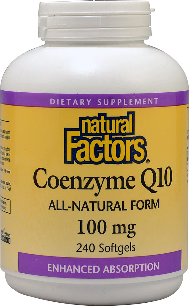 Natural Factors Coenzyme Q10 -- 100 mg - 240 Softgels