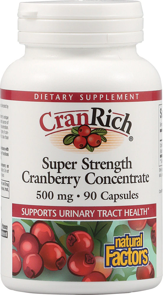 Natural Factors CranRich? Super Strength Cranberry Concentrate -- 500 mg - 90 Capsules