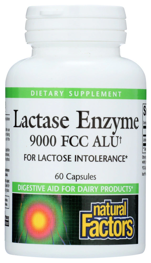 Natural Factors Lactase Enzyme 9000 FCC ALU -- 60 Capsules