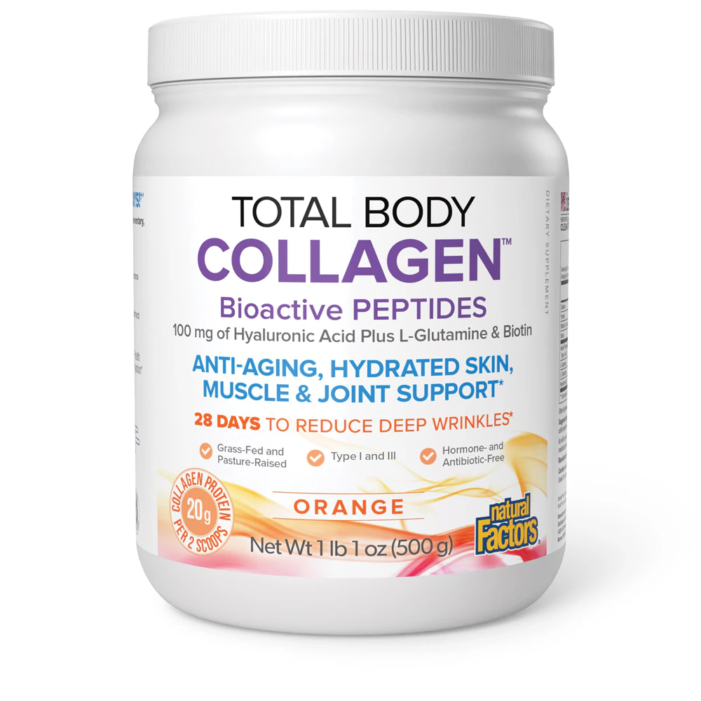 Natural Factors Total Body Collagen Bioactive Peptides Orange -- 17 oz