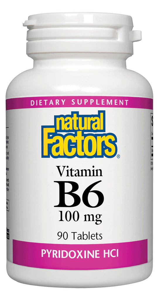 Natural Factors Vitamin B6 -- 100 mg - 90 Tablets