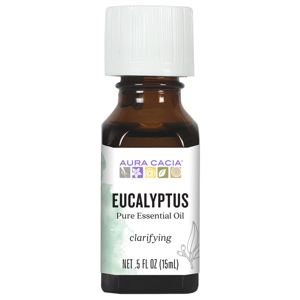 Aura Cacia 100% Pure Essential Oil Eucalyptus -- 0.5 fl oz