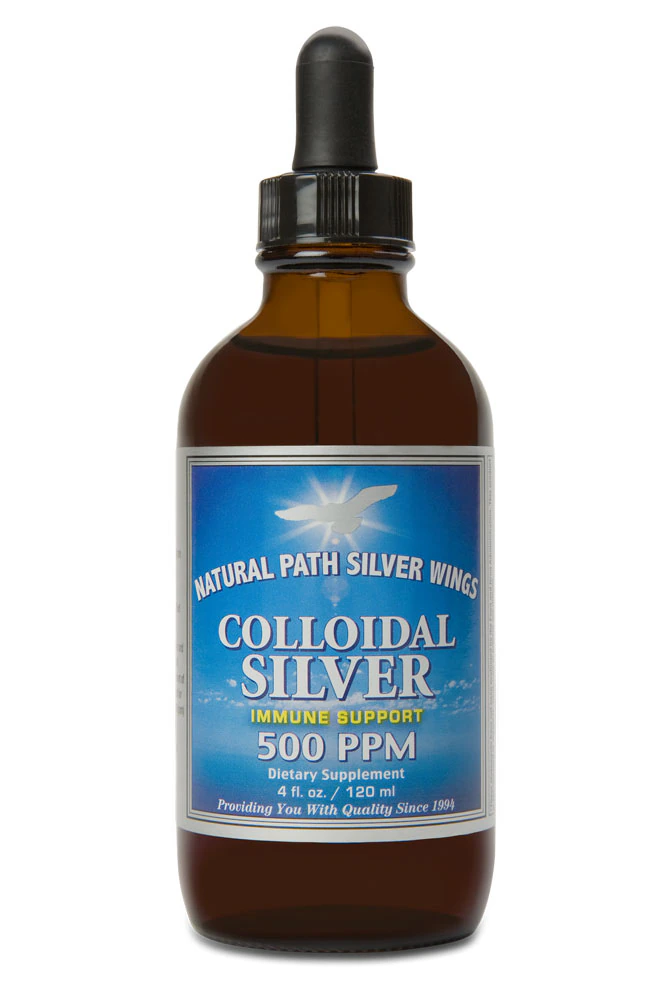 Natural Path Silver Wings Colloidal Silver -- 500 ppm - 4 fl oz