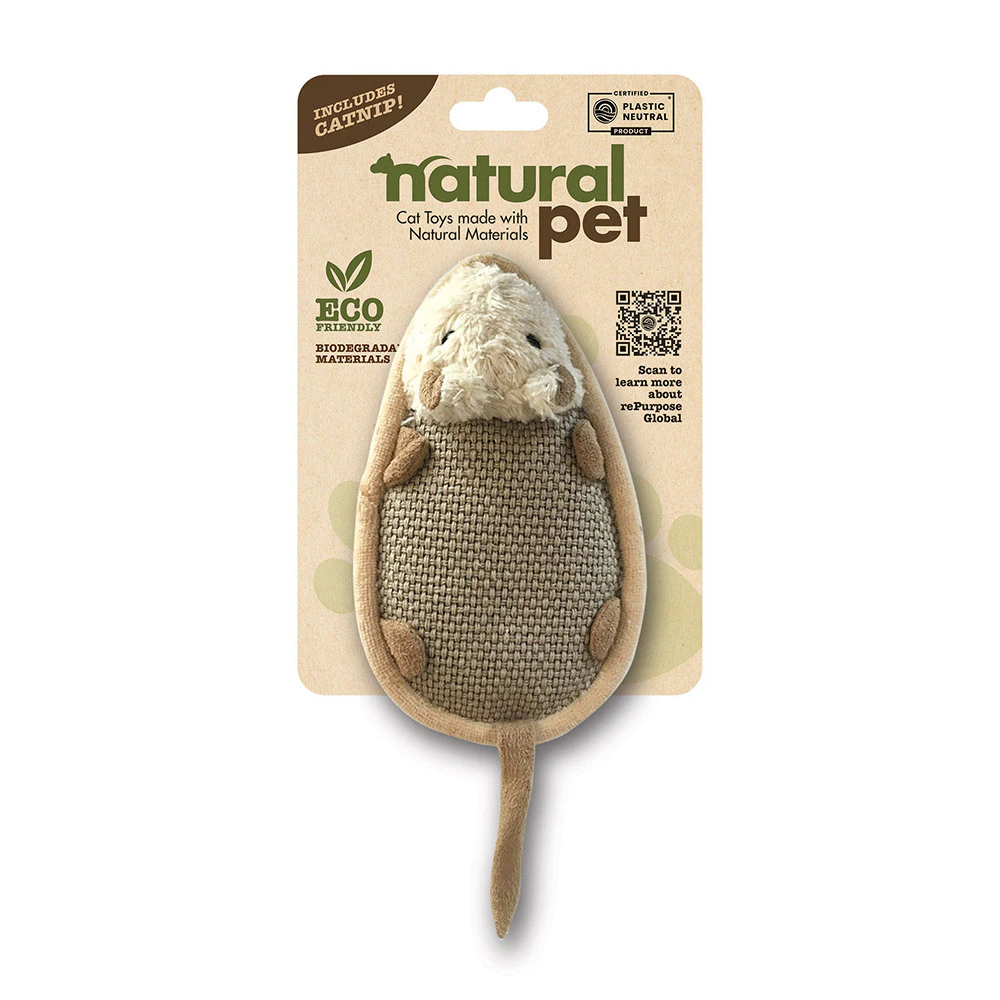 Natural Pet Eco-Friendly Scratchy Mouse Catnip Cat Toy -- 1 Toy