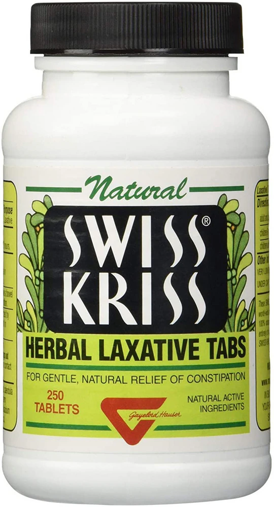 Natural Swiss Kriss Herbal Laxative -- 250 Tablets