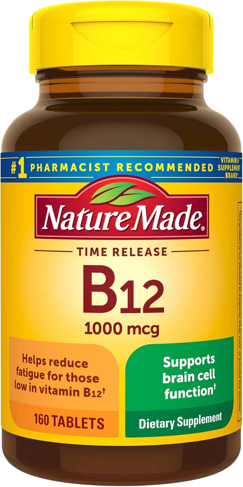 Nature Made B-12 Time Release -- 1000 mcg - 160 Tablets