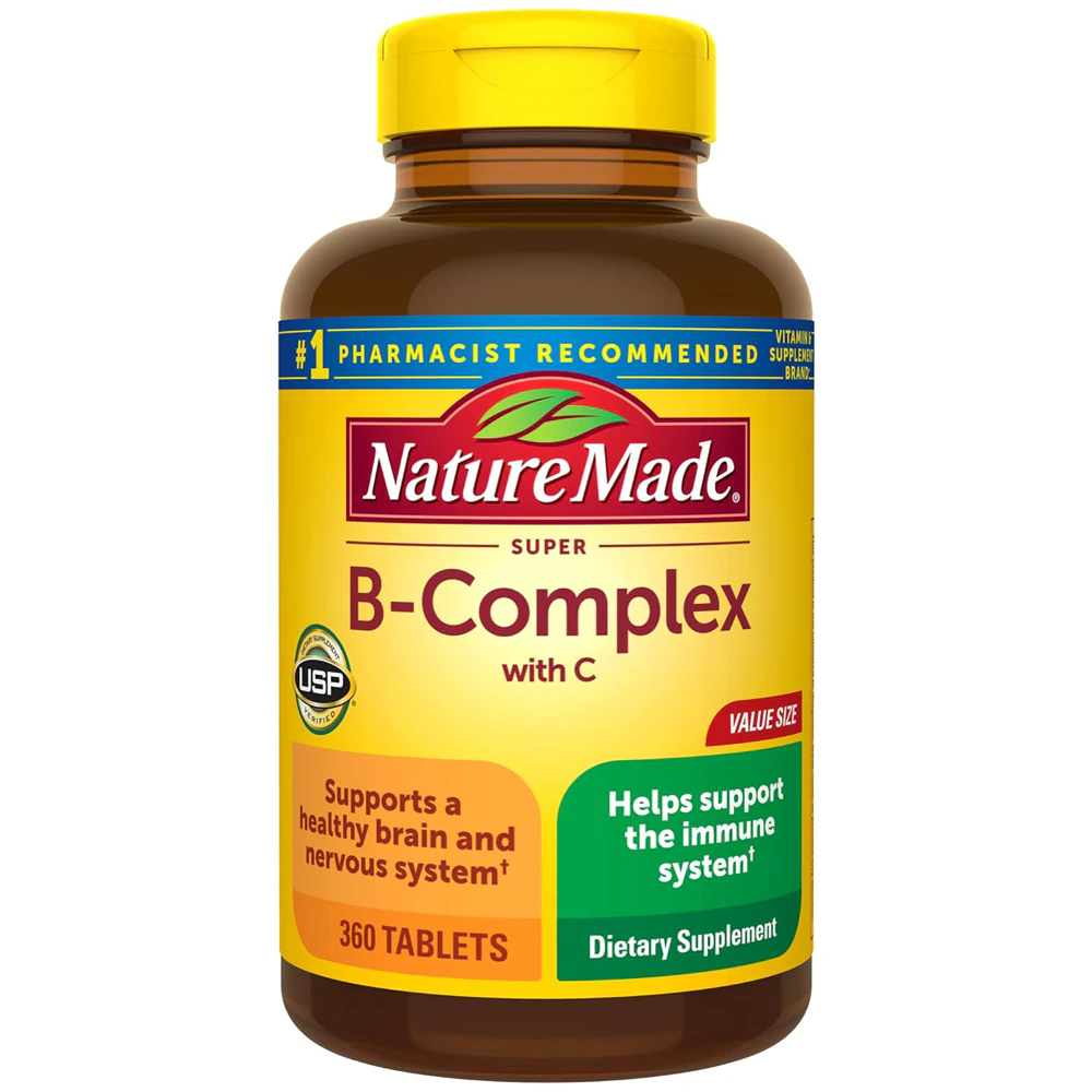 Nature Made B Complex With C Value Size -- 360 Tablets