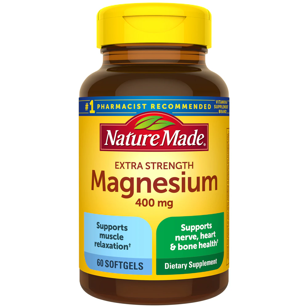 Nature Made Extra Strength Magnesium -- 400 mg - 60 Softgels