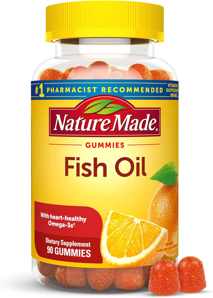 Nature Made Fish Oil Strawberry Lemon & Orange -- 90 Gummies