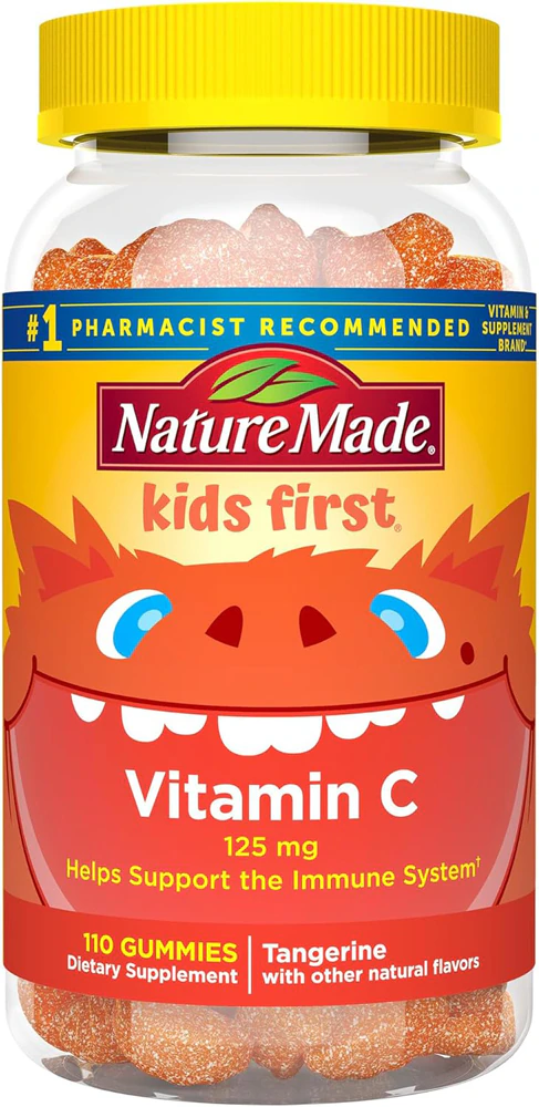 Nature Made Kids First Vitamin C Tangerine -- 125 mg - 110 Gummies