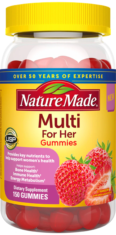 Nature Made Multi For Her Gummies Strawberry -- 150 Gummies