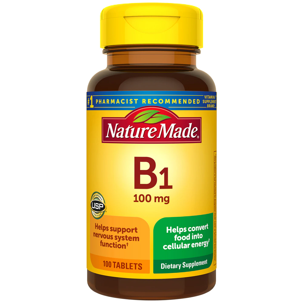 Nature Made Vitamin B-1 -- 100 mg - 100 Tablets