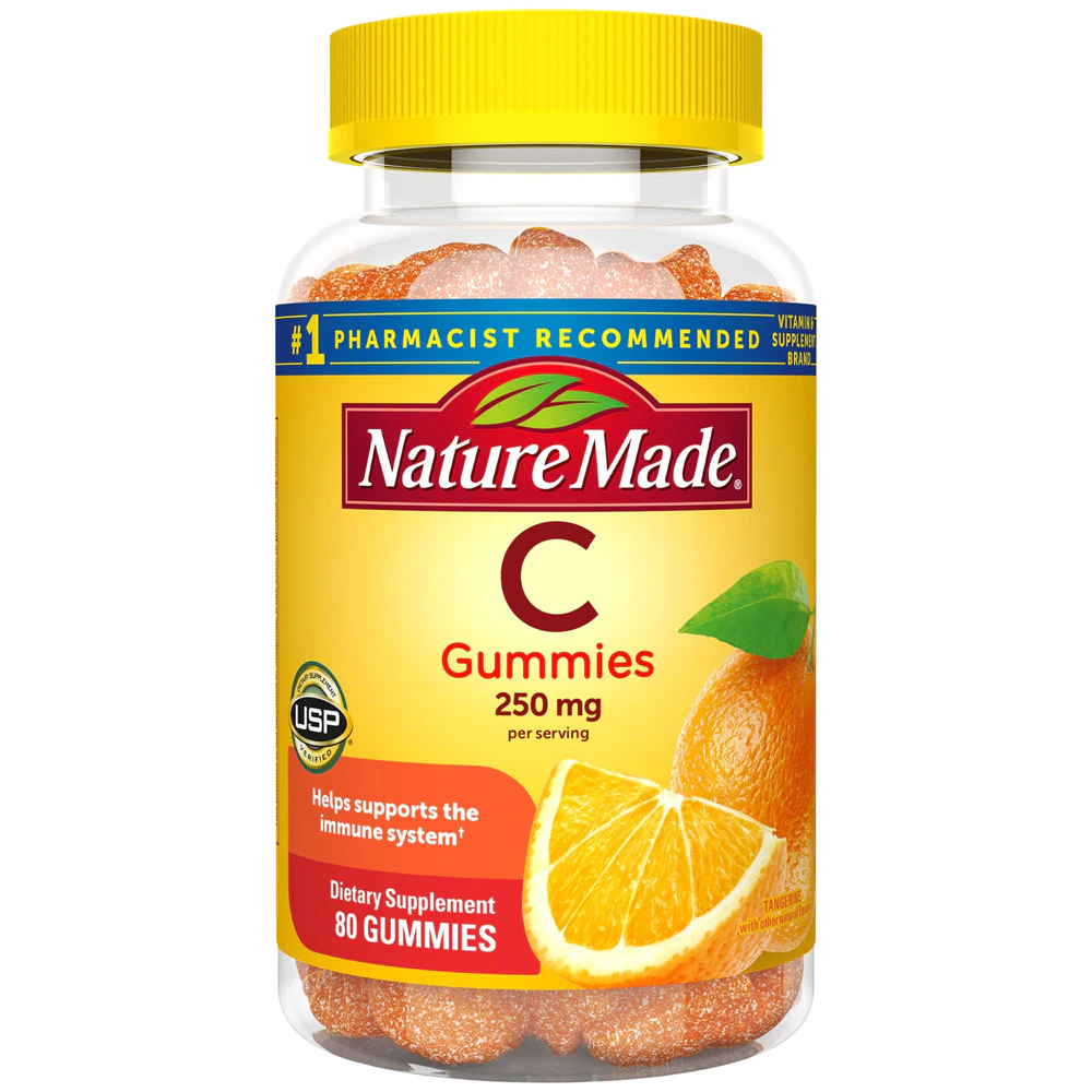 Nature Made Vitamin C Adult Gummies Tangerine -- 80 Gummies