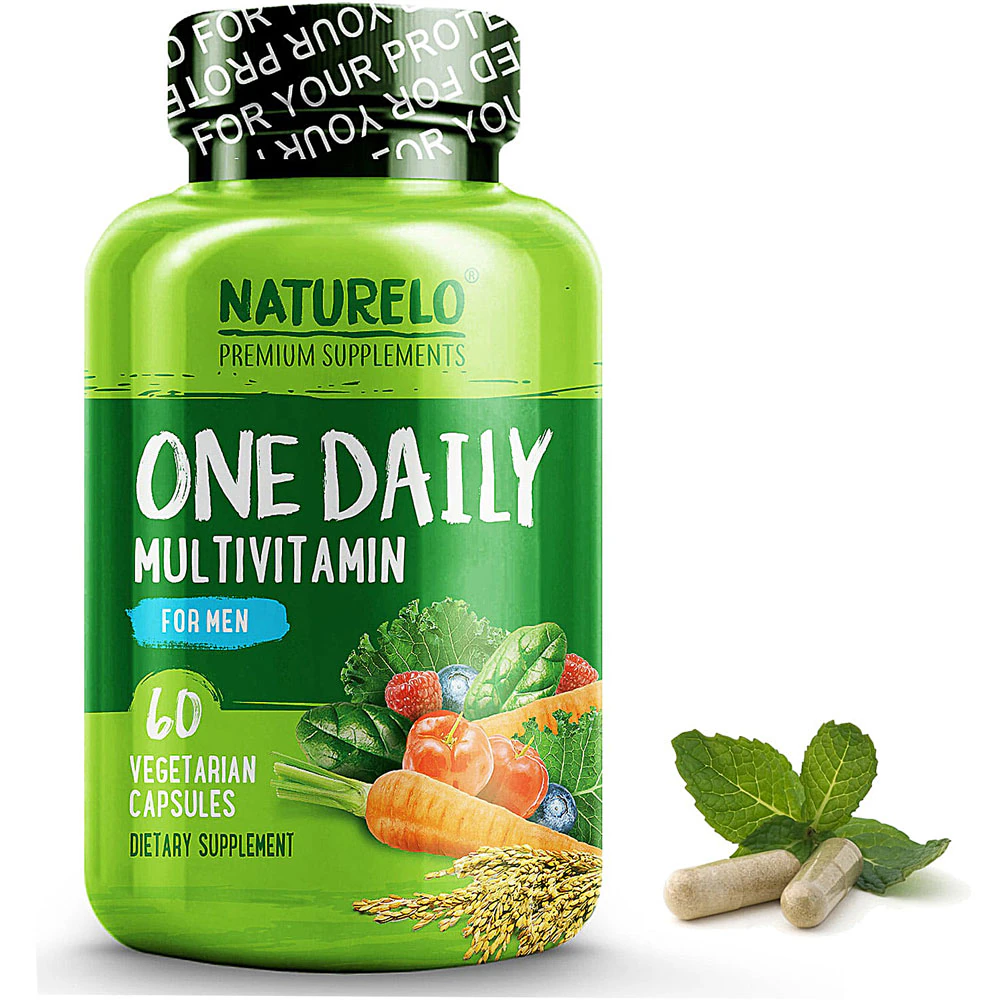 NATURELO One Daily Multivitamin for Men -- 60 Vegetarian Capsules