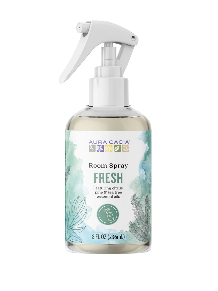 Aura Cacia Air Freshener Room Spray Fresh Scent -- 8 fl oz