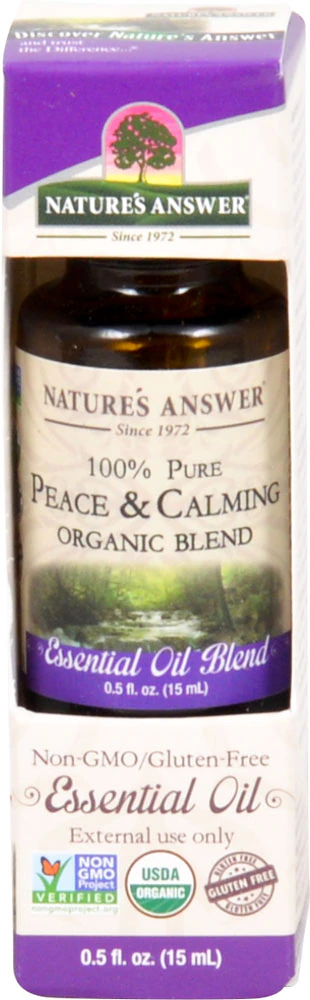 Nature's Answer 100% Pure Organic Essential Oil Blend Peace & Calming -- 0.5 fl oz