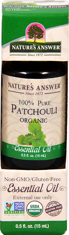 Nature's Answer 100% Pure Organic Essential Oil Patchouli -- 0.5 fl oz